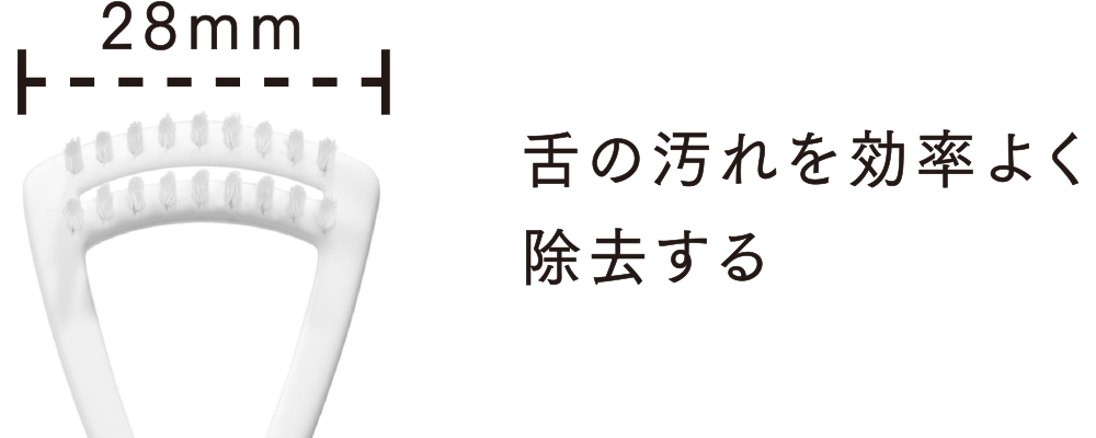 舌の汚れを効率よく除去する